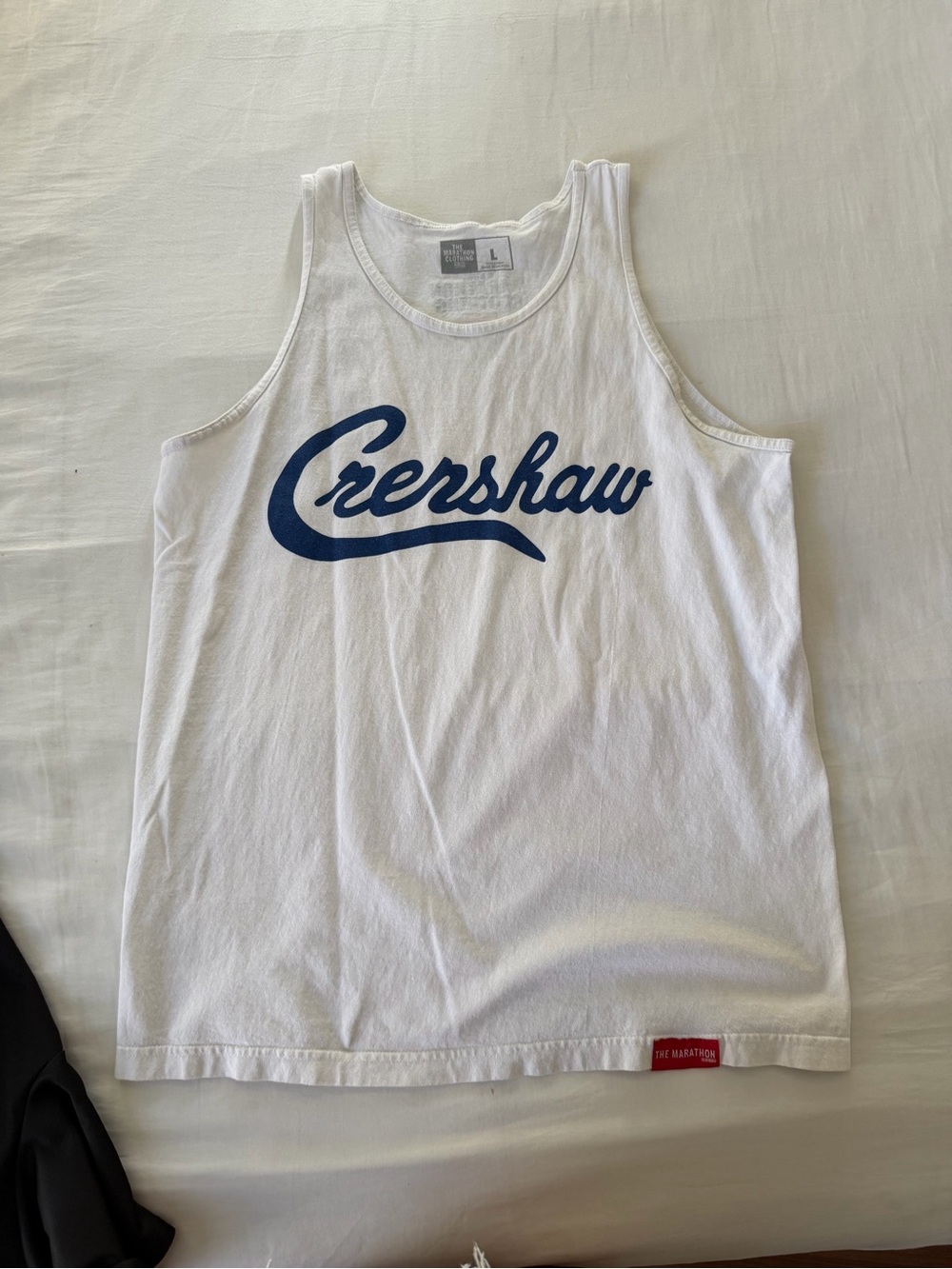 the marathon clothing crenshaw tank top L